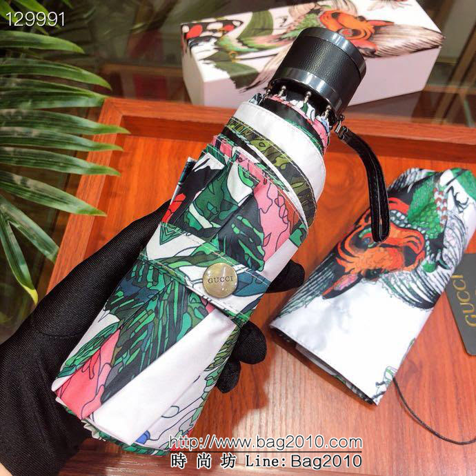 GUCCI古馳 新款 超輕五折迷你口袋傘 阻擋紫外線 超強防風 防雨防紫外線隔熱傘  sll1008